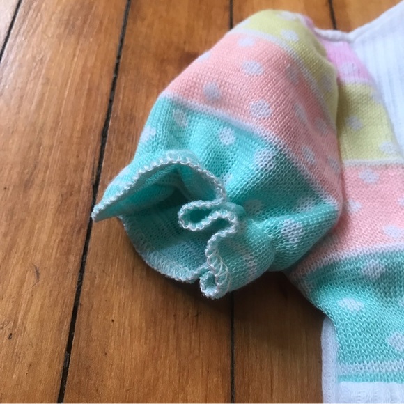 Vintage Bull Frog Knits Ice Cream Footie Size 6-9 Months - Picture 4 of 9